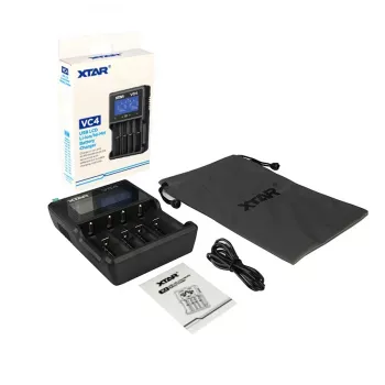 XTAR VC4 kotitalousakkujen USB-laturi