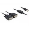 Sarjakaapeli DeLOCK 2x RS232/USB 2.0 musta 61886