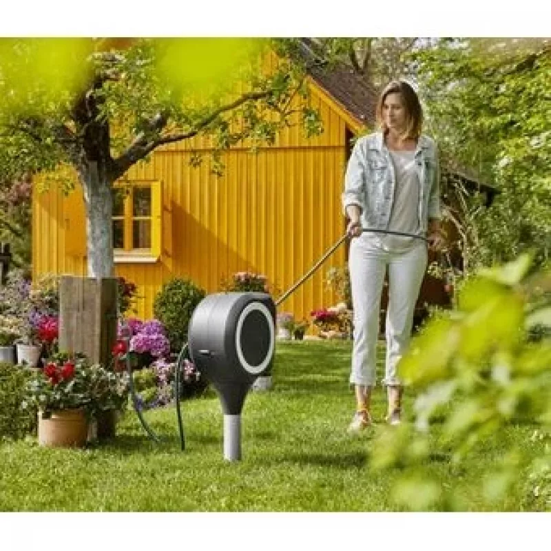 Jalustarumpu Gardena RollUp Automatic musta harmaa