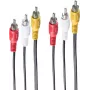 Videokaapelisovitin ShiverPeaks BS90024 2 m 3xRCA