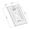 Maclean seinäteline tableteille lukolla MC-474W