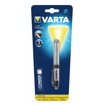 Varta -LEDPL - pin-vilkkuvalo - hopea - alumiini - LED - 1 valaisin - 3 lm