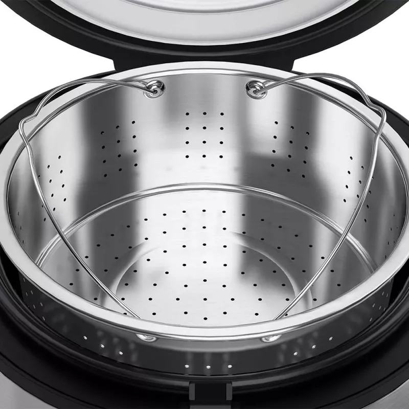 Riisinkeitin GASTROBACK Rice Control Low Carb & Steam, 3 l, 450 W, musta/ruostumaton teräs