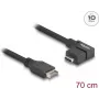 DeLOCK USB 10 Gbit/s -kaapeli Type-E Key A 20-napainen uros USB Type-C naaras kulma 70 cm