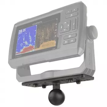 RAM Mounts RAM-111BU yleiskäyttöinen pallokiinnike merielektroniikalle, 1,5″ C-koon pallo, 6,25 x 2″ levy