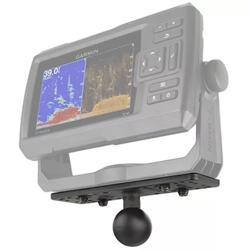 RAM Mounts RAM-111BU yleiskäyttöinen pallokiinnike merielektroniikalle, 1,5″ C-koon pallo, 6,25 x 2″ levy