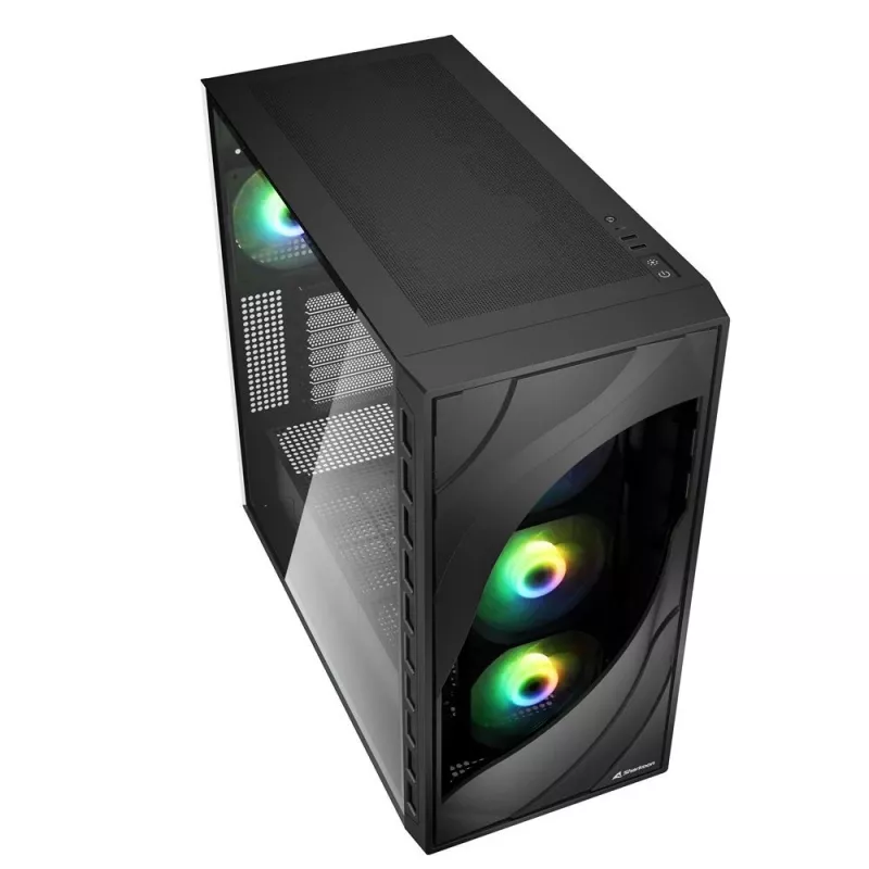 Sharkoon REBEL C80G RGB Midi Tower musta