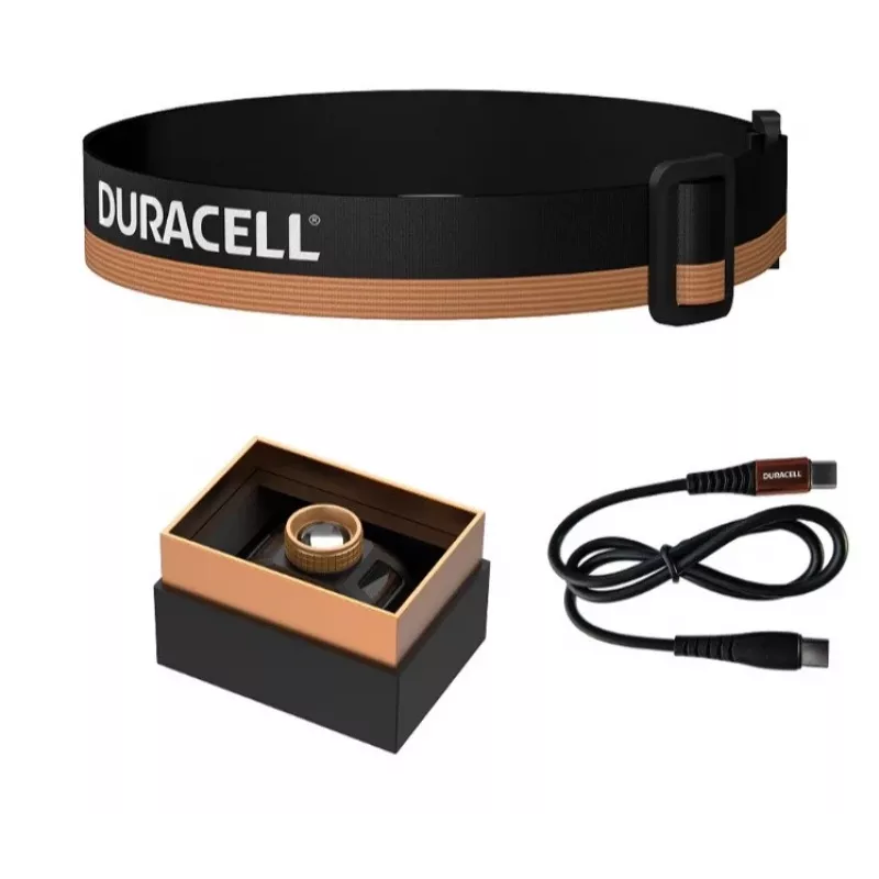 Duracell DH850R lahjalaatikko otsalamppu musta, oranssi