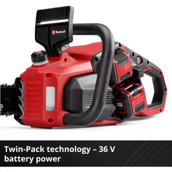 Akkuketjusaha EINHELL GP-LC 36/40 Li BL-Solo 36V (2x18V) punainen/musta — ilman akkua ja laturia