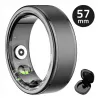 Älysormus Manta SR01BK-57 Black, syke ja veren happi, IP68