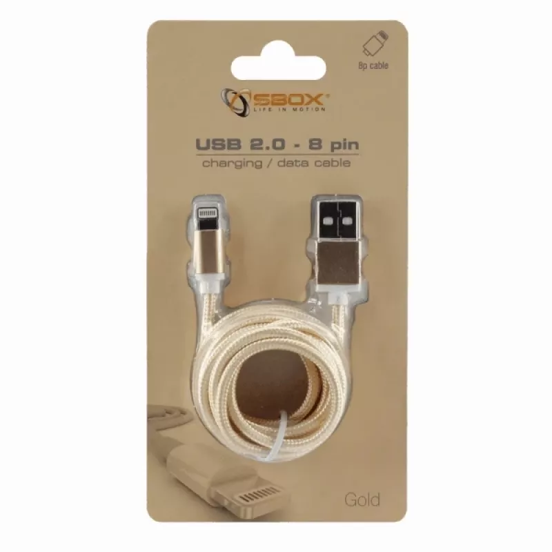 Sbox USB 2.0 8 Pin IPH7-G kulta