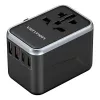 Vention 65 W GaN -matkasovitin ja laturi, 2x USB-A 2x USB-C, musta