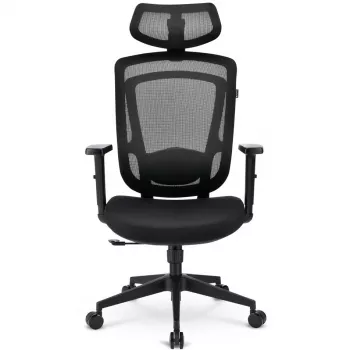 Toimistotuoli Sharkoon OfficePal C10 – musta, ergonominen muotoilu, korkeussäädettävä