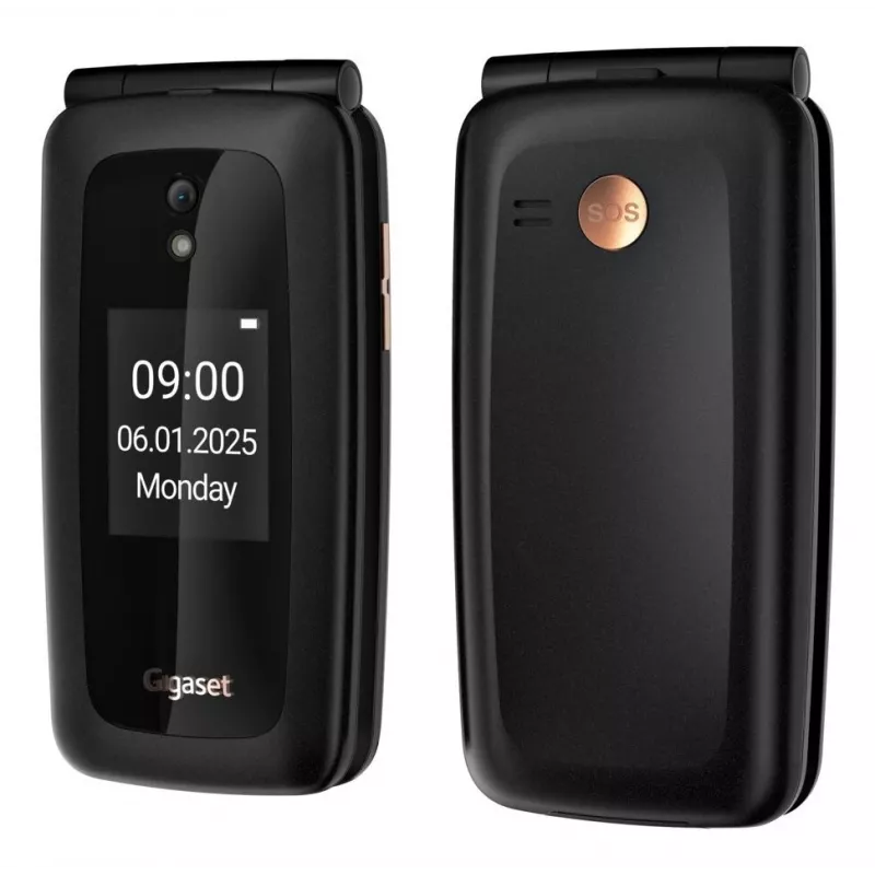 Gigaset GL795 7,11 cm (2,8 inch) 142 g 48 MB musta senioripuhelin