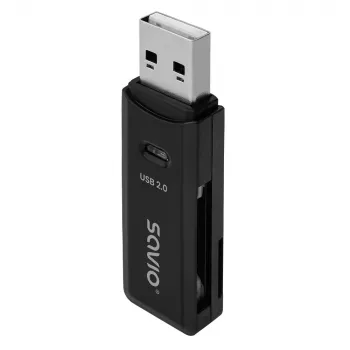 SD-kortinlukija, USB 2.0, 480 Mbit/s, AK-63 Savio SAVAK-63