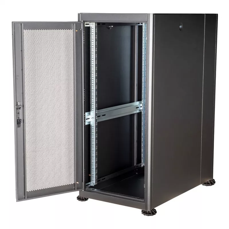 ROLINE 19 tuuman palvelinkaappi Basic 26 HE, 600x1000 LxS rei'itetty musta