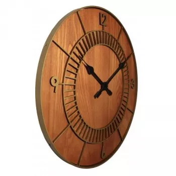 NeXtime kello 3113br Wood Round, Ø50 cm, seinäkello, ruskea