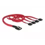 Delock - SATA- / SAS-kaapeli - 4-Lane - SATA (W) - 36 PIN 4iMini MultiLane (M) - 50 cm (83057)