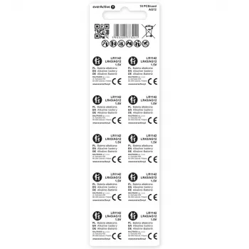 Alkali-nappikenno everActive G12 AG12 1,5 V – 10 kpl:n pakkaus