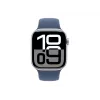 Apple Watch S10 alumiini Cellular 42mm hopea (Sportarmband Denim) S/M