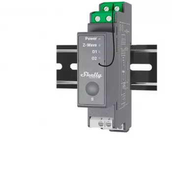 Puolijohderele Shelly Wave Pro 2 2-kanava 25 A 110–240 V DIN-kisko, 868,4 MHz