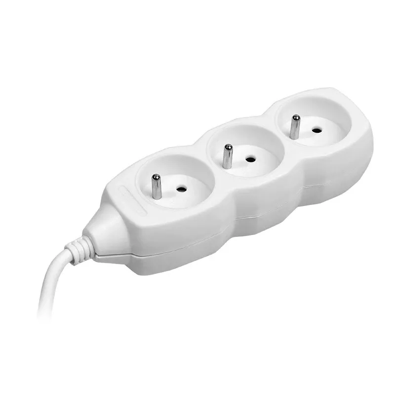 Tracer PowerCord jatkojohto, 3 pistorasiaa, 3 m, valkoinen
