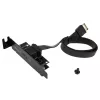 Akasa Low Profile PCI -kiinnikeadapteri USB 3.1 Type-C - musta - adapteri - digitaali/data