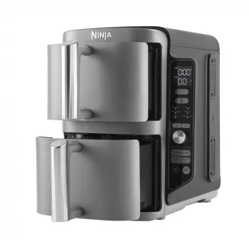 Ninja SL400EU friteerauslaite Double 9,5 L 2470 W kiertoilmakypsennin musta, harmaa
