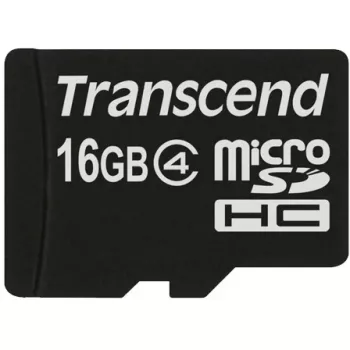 Transcend - flash-muistikortti - 16GB - Class 4 - microSDHC (TS16GUSDC4)