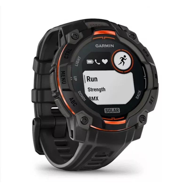 Garmin Instinct® 3 – 45 mm, Solar-kello musta