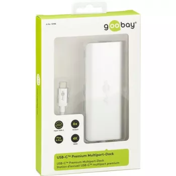 Wentronic goobay - telakointiasema - (USB-C) - 10Mb LAN (76788)