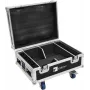 Flightcase Roadinger 31005127 4× AKKU IP UP-4 QuickDMX lataustoiminnolla