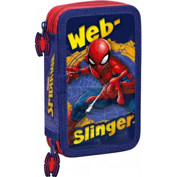 Pennala Kids Euroswan 2 vetoketjulla ja tarvikkeilla Spiderman punainen-sininen