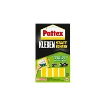 Pattex kiinnitys ilman porausta, kiinnitysnauhat, uudelleen irrotettava, 10 kpl