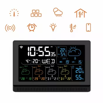 Älykaiutin MANTA MTO200B Windy musta — Bluetooth- ja Wi‑Fi-yhteys, puheavustintuki