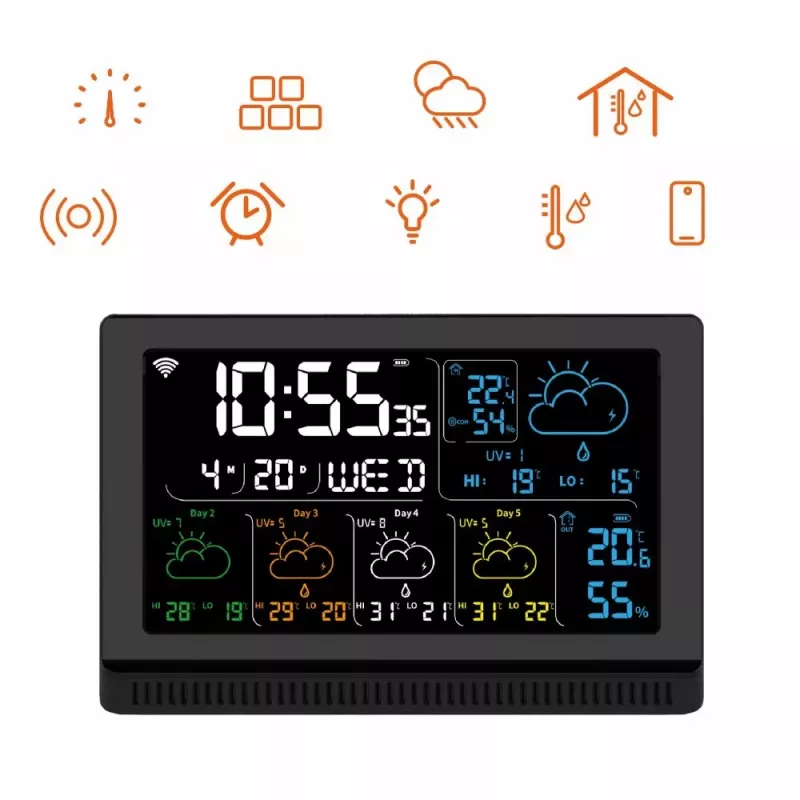 Älykaiutin MANTA MTO200B Windy musta — Bluetooth- ja Wi‑Fi-yhteys, puheavustintuki