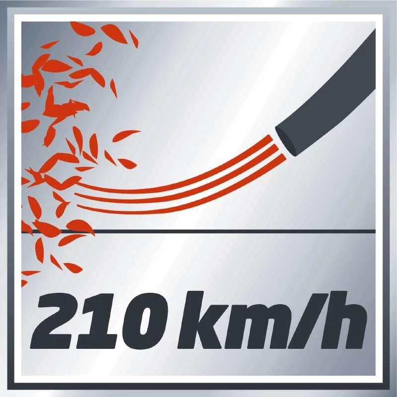 Einhell GE-CL 18 Li E - Solo akkukäyttöinen lehtipuhallin 210 km/h musta, punainen