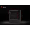 Savio Noctis Glass RGB Cube tietokonekotelo, ATX/Micro-ATX/Mini-ITX, karkaistua lasia oleva etuosa, RGB-tuulettimet, musta