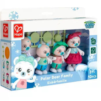 Hape jääkarhuperhe leikkihahmo