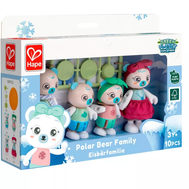 Hape jääkarhuperhe leikkihahmo