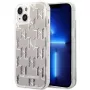 Karl Lagerfeld KLHCP14MLMNMS iPhone 14 Plus 6.7 kova kotelo hopea / hopea Liquid Glitter Monogram