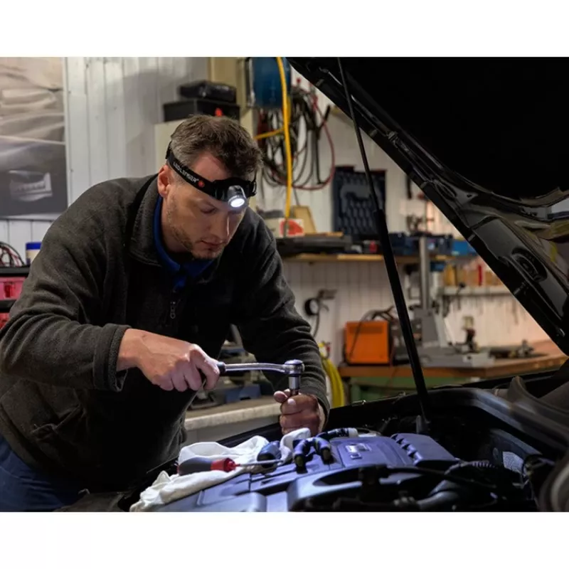 Otsalamppu Ledlenser H7R.2 musta punainen valkoinen