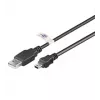 LogiLink USB-jatkokaapeli USB Type-A, 4-napainen (M) - Mini-USB Type-B, 5-napainen (M) 1,8 m (USB Hi-Speed)