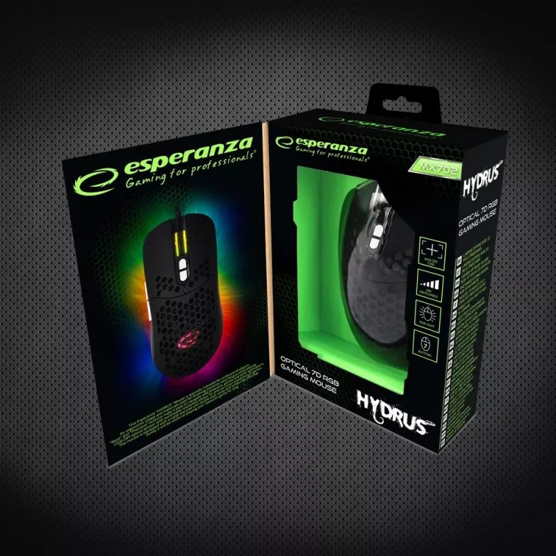 Esperanza EGM702 hiiri oikeakätisille USB optinen 7200 DPI