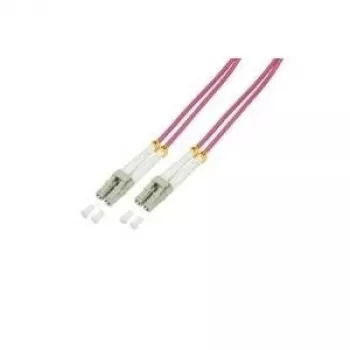 Logilink - patch-kaapeli - LC Multi-Mode (M) - LC Multi-Mode (M) - 15 m - kuitu - 50/125 µm - OM4 - halogeeniton - heather violet (FP4LC15)