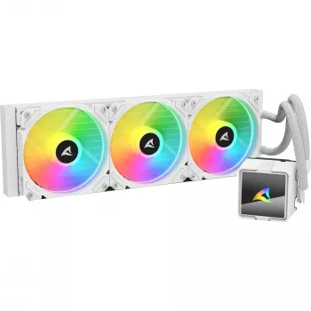 All-in-One-vesijäähdytys CPU:lle Sharkoon S60 ARGB valkoinen 360 mm jäähdytin