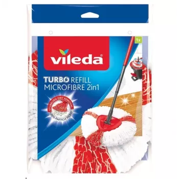 Siivousmopin pää Vileda Turbo 2in1 punainen valkoinen
