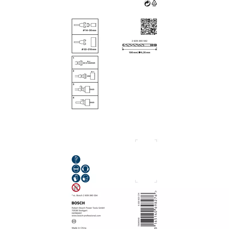 Sovitin kuusioistukka Bosch Q-Lock 2609390589
