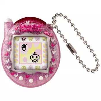 Digitaalinen käsikäyttöinen lemmikki Bandai Tamagotchi Connection pinkki glitter — virtuaalinen lemmikkilelu