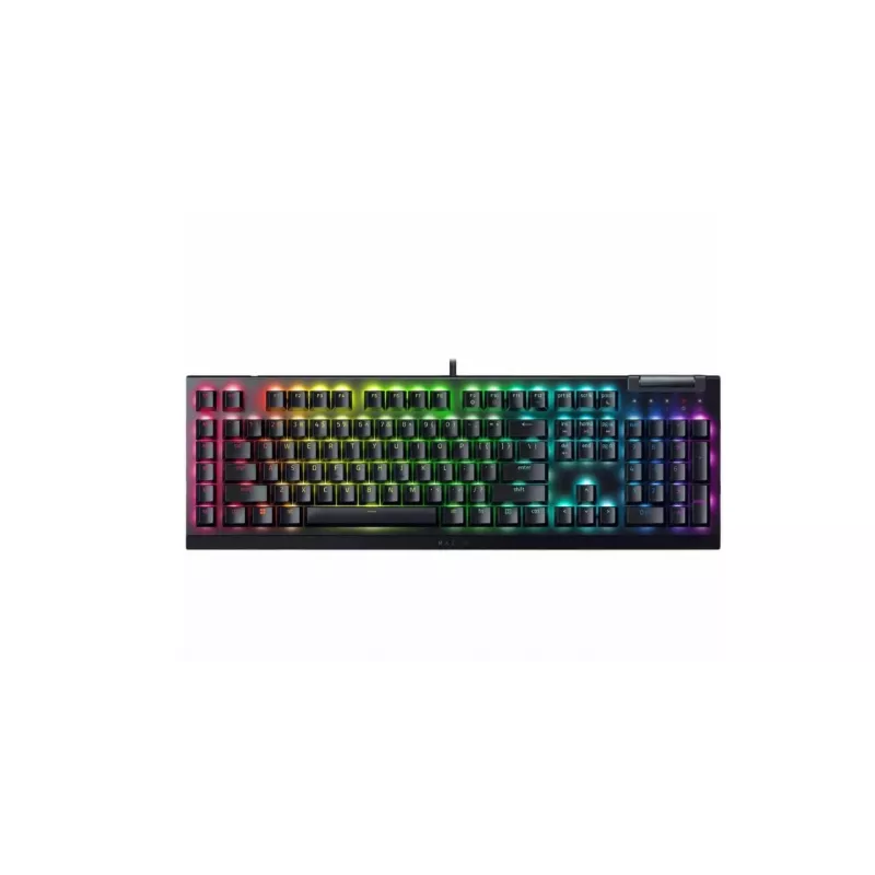 Razer BlackWidow V4 X langallinen pelinäppäimistö, kyrillinen, keltaiset kytkimet, musta